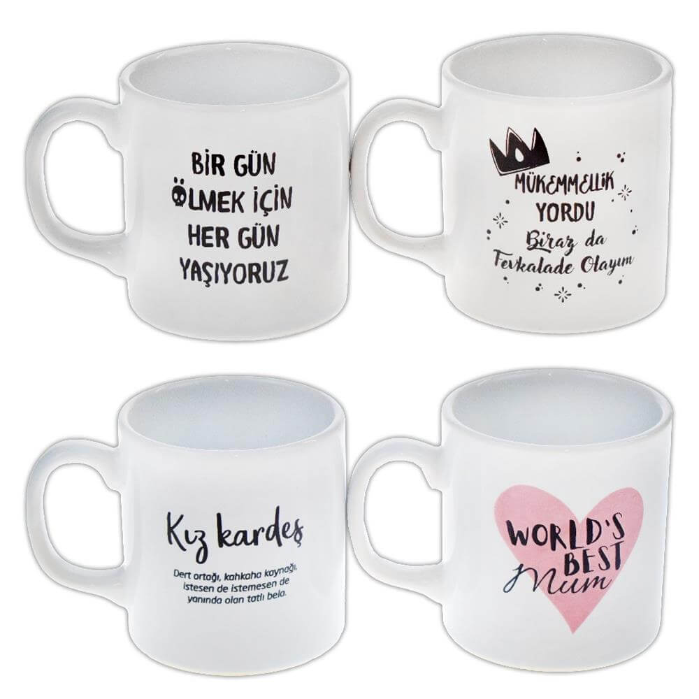 BASKILI BARDAK ÇEŞİTLERİ